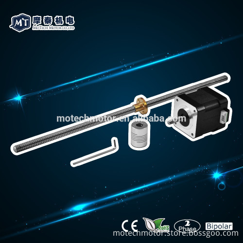 threaded rod nema 17 stepper motor, lead screw Tr8*2